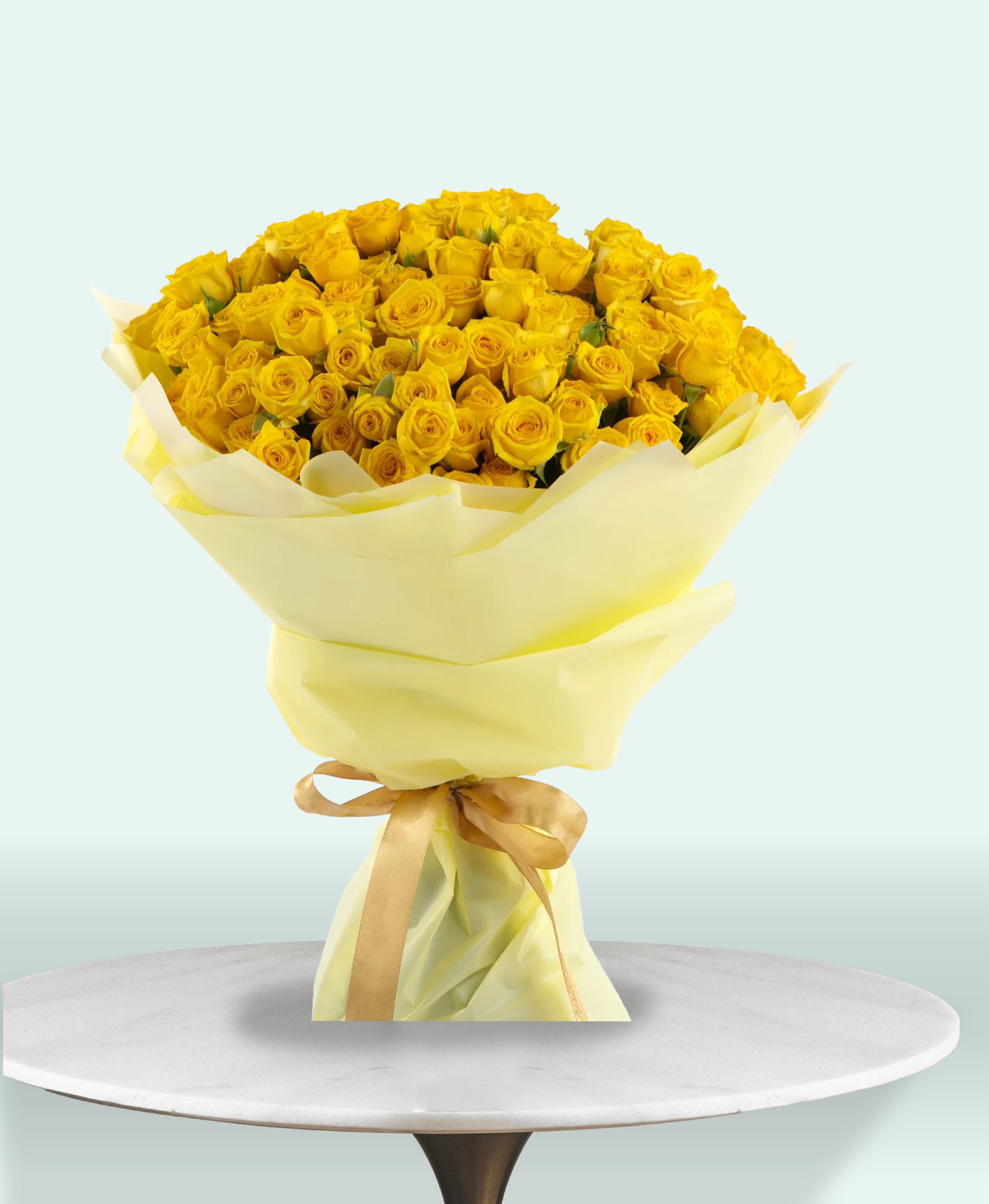 Golden Sunshine – Yellow Spray Rose Bouquet